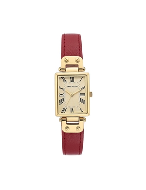 Meilleures ventes Anne Klein Rectangular Case Cuir Brides Watch   | MUQ-7945868